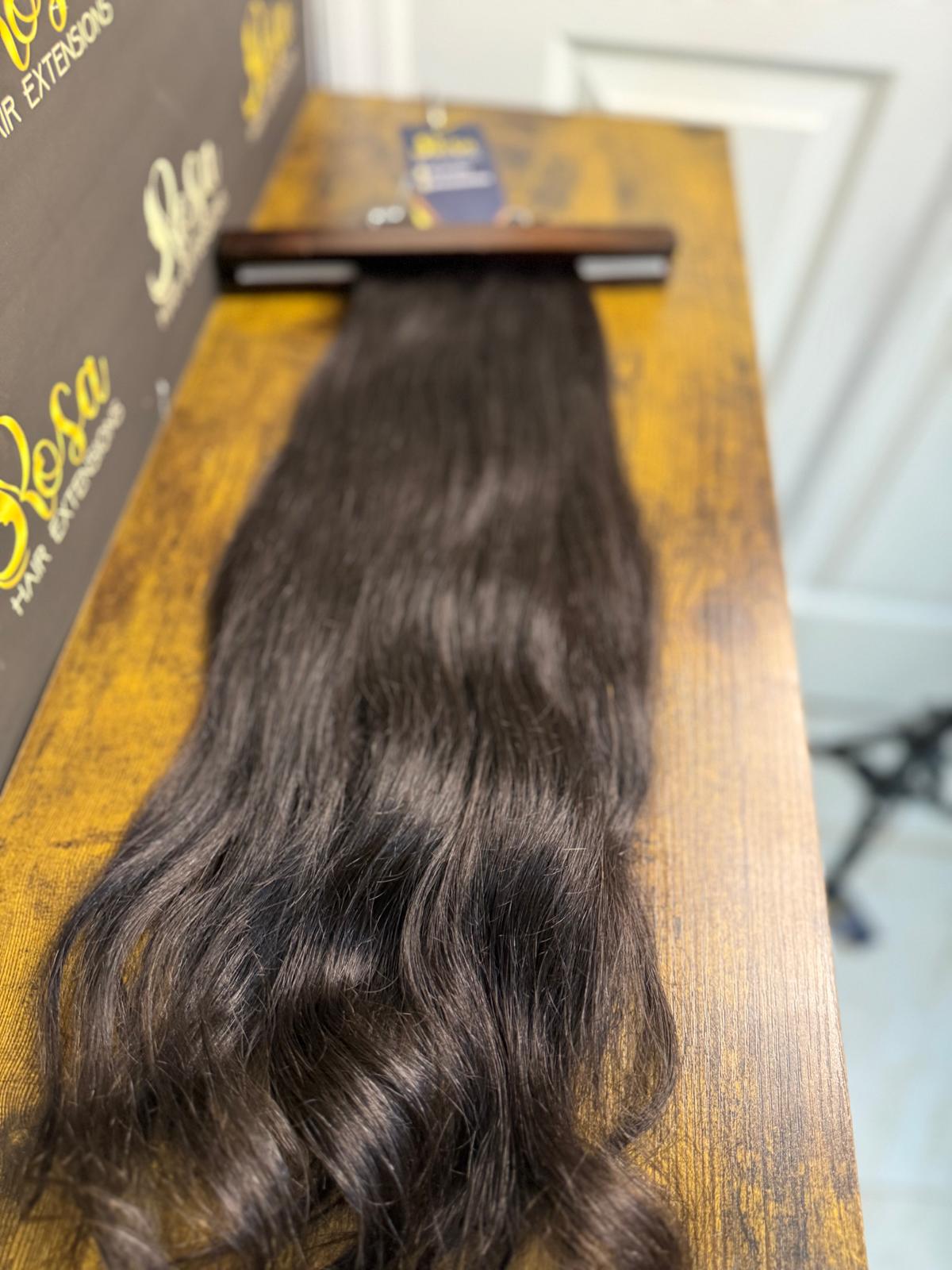 Brown Wavy Weft Extension