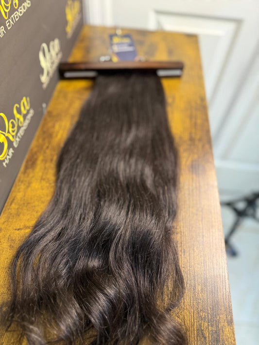 Brown Wavy Weft Extension